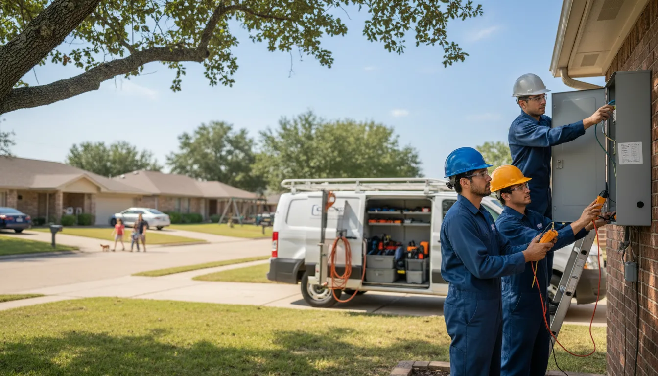 Certified electrician providing emergency electrical services in Hopwood, PA